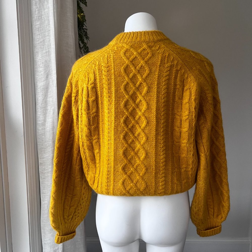 J. Crew Demy Lee Mustard Yellow Sweater - Picture 4 of 9